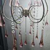 Antique Italian Chandelier Murano Glass Italy 1940s