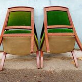 Pair of armchairs period resrauration