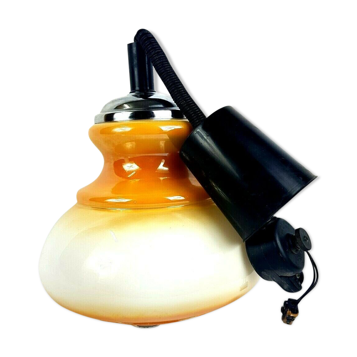 Suspension opaline goes up and down 60-70 signed Silent Italy.