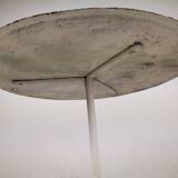 White garden pedestal table