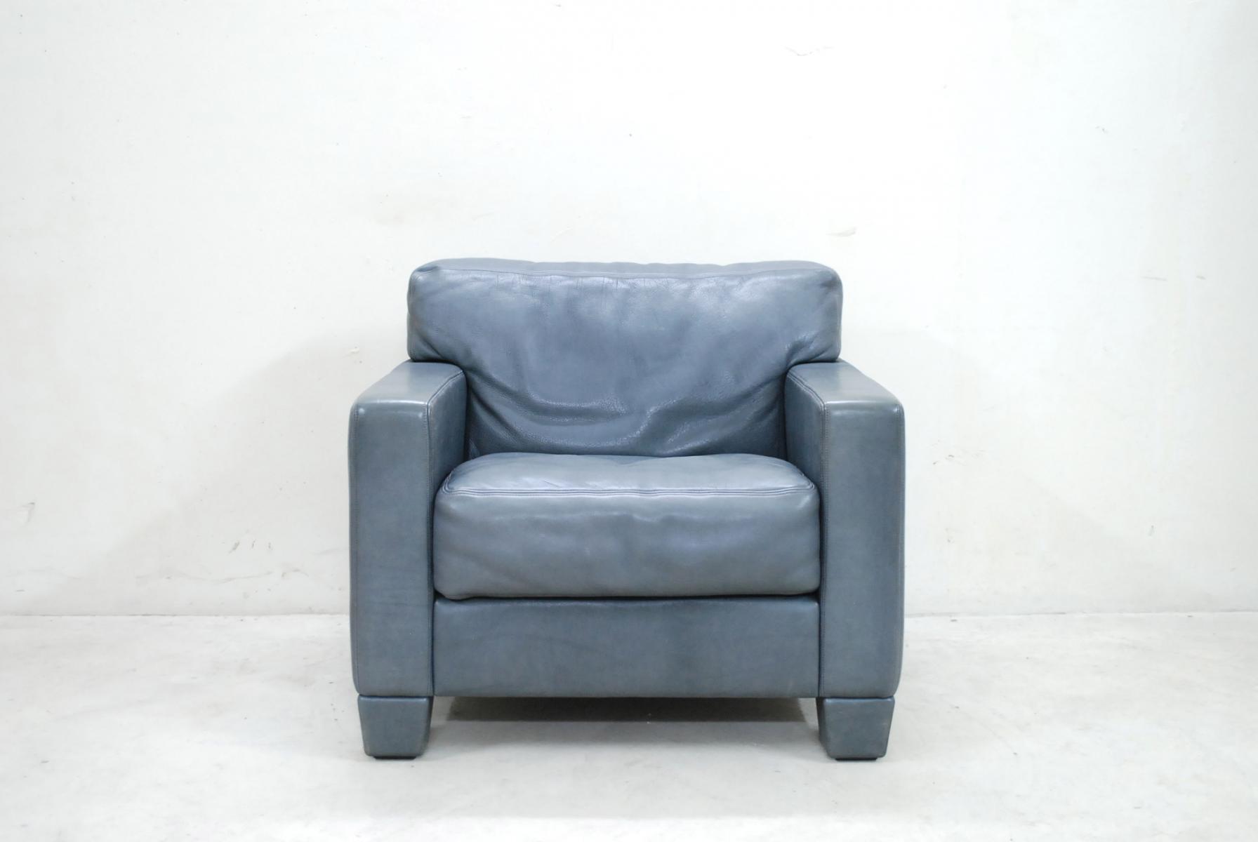 DS17 leather armchair brand De Sede Switzerland 1980s