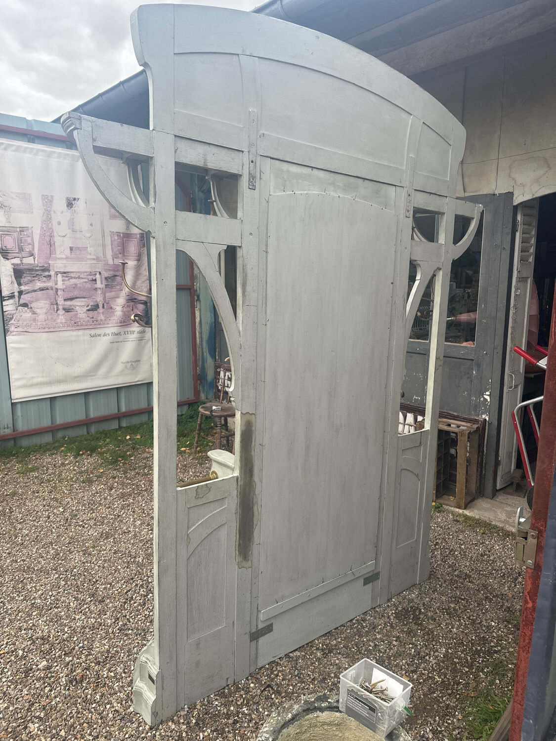 Art Nouveau freestanding coat rack
