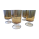 Set de 5 verres à vin vintage Luminarc en verre ambré