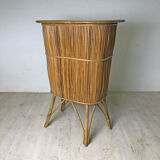 60's vintage rattan bar