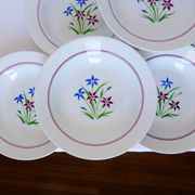 6 assiettes creuses des Salins modèle Lily