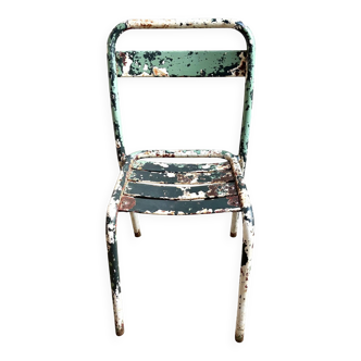Chaise de jardin Tolix en métal vert n°4