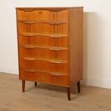 Vintage Danish chest of drawers | Teak | 6 drawers | 122 cm
