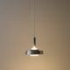Rare pendant lamp / aluminum / opaline glass / Space Age / Mid-Century Danish Modern design / 1960s / 1970s