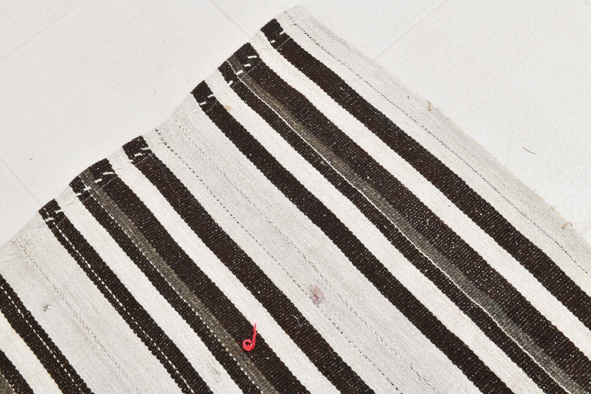 Contemporary Striped Vintage Kilim Rug, 206x304Cm
