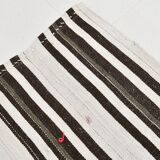 Contemporary Striped Vintage Kilim Rug, 206x304Cm
