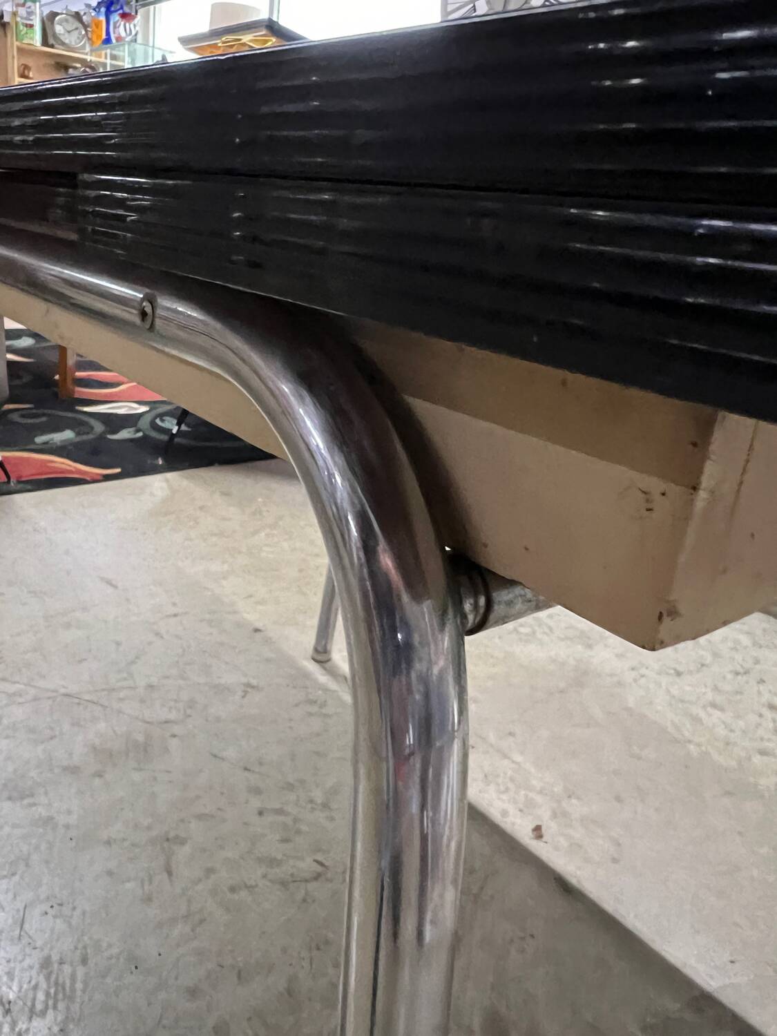 Vintage blue Formica table