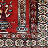 Tapis de prière vintage fait main Lahore pakistanais 62cm x 92cm (1970s)