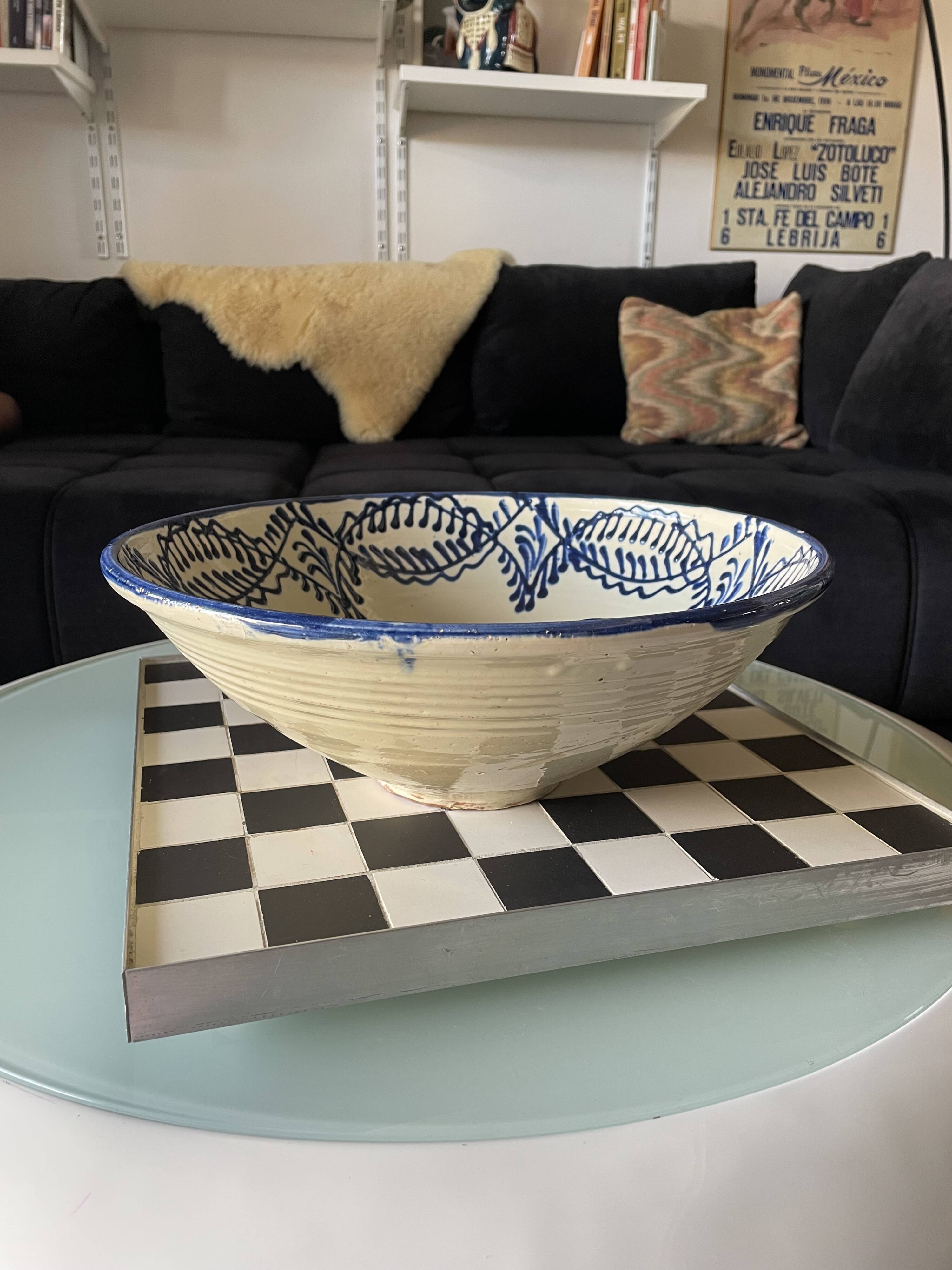 Grande jatte lebrillo ancien de Nijar Almeria