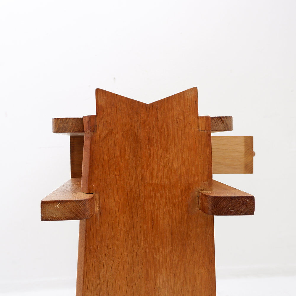 Oak console by Guillerme et Chambron, 1950s/60s.