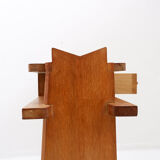 Oak console by Guillerme et Chambron, 1950s/60s.