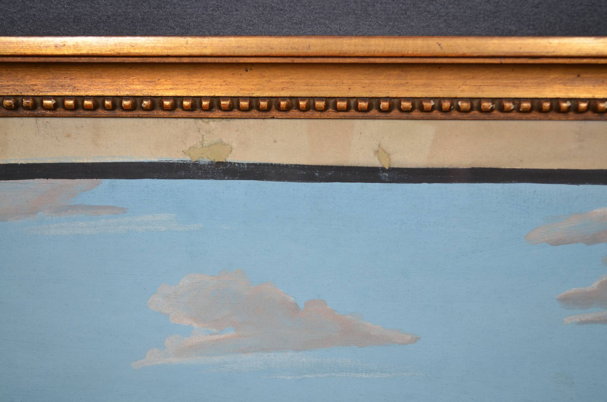 Italian School of the 19th Century "The Salario Bridge" Titled Gouache