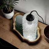 Vintage bubble glass lamp