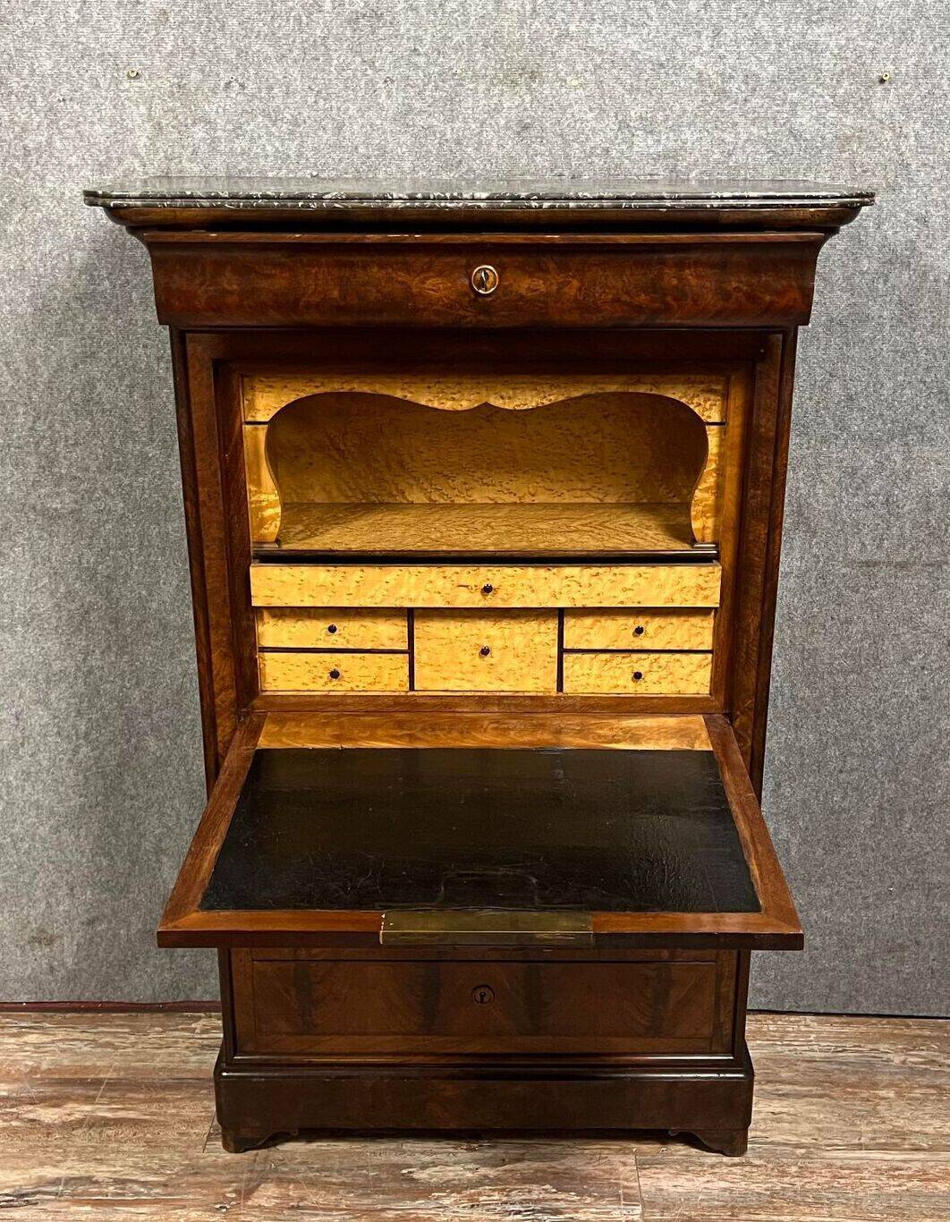 Louis Philippe period Parisian secretary in mahogany circa 1830