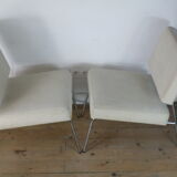 Pair of 60s heaters, steel and wool, France