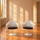 Knoll saarinen tulip swivel armchairs