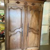 19th walnut wardrobe