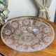 Large cut glass fruit bowl, 1950s