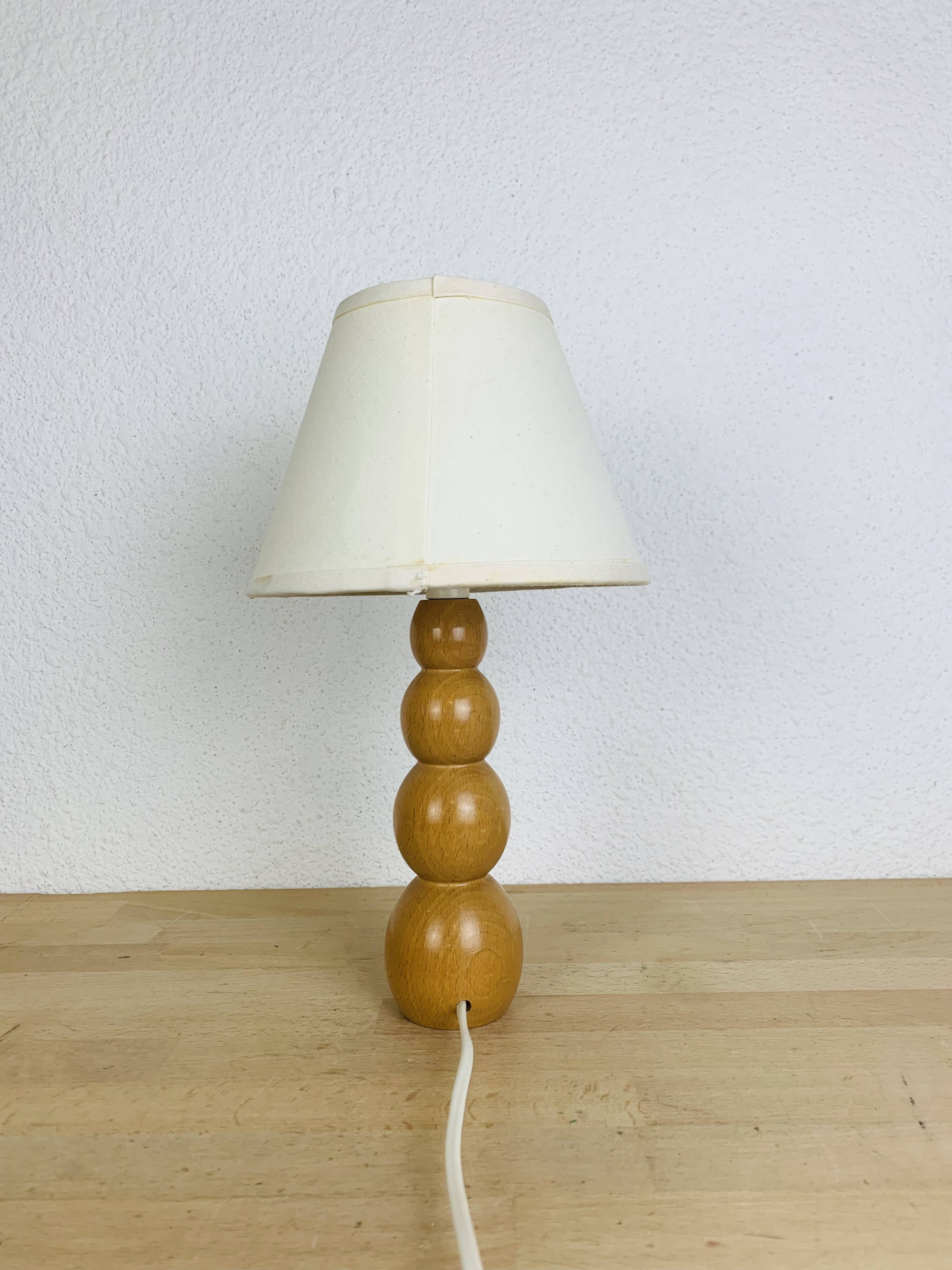 Vintage wooden abacus lamp