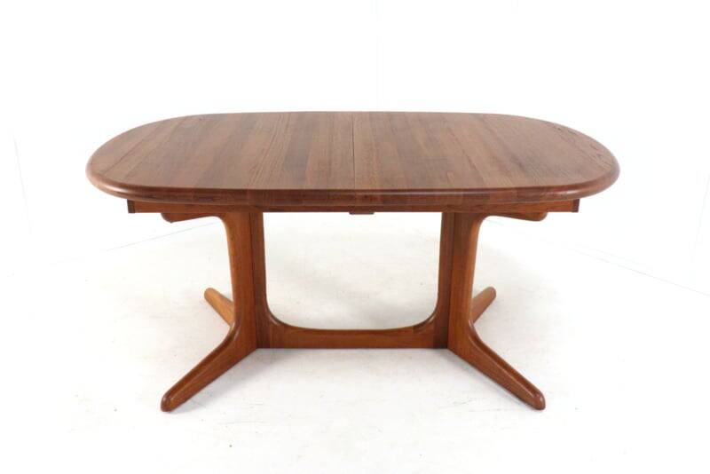 Oval 2x extendable dining table XL 'Nymindegab' - danish design vintage