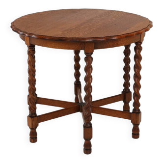 Table d'appoint ancienne en chêne 1890