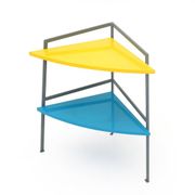 Corner table with two shelves, 1980s