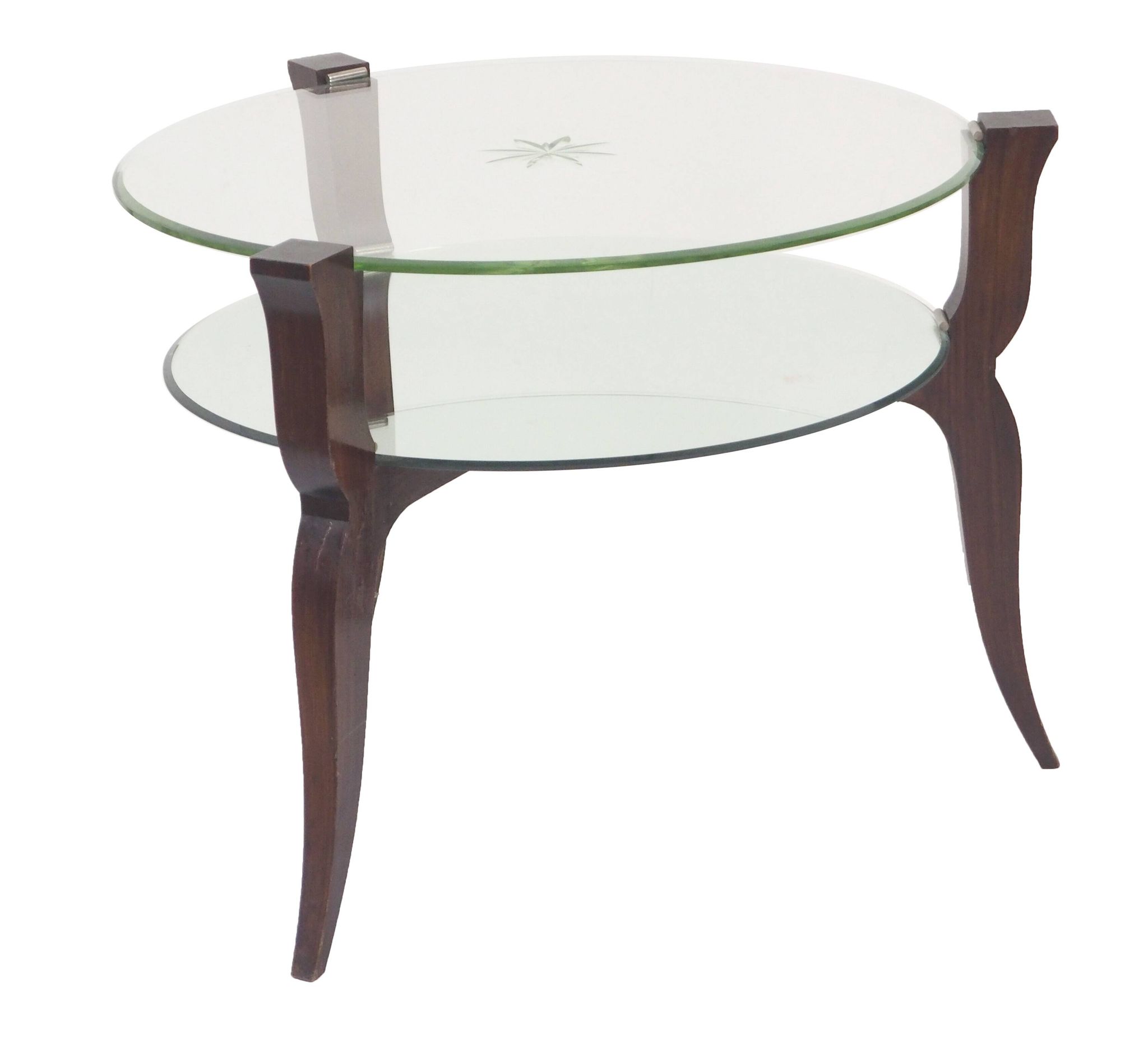Art Deco glass and mirror table