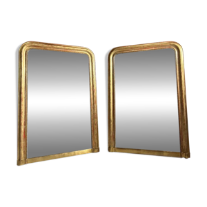 Paire de miroirs d’époque - louis philippe bois