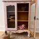 Patinated display cabinet