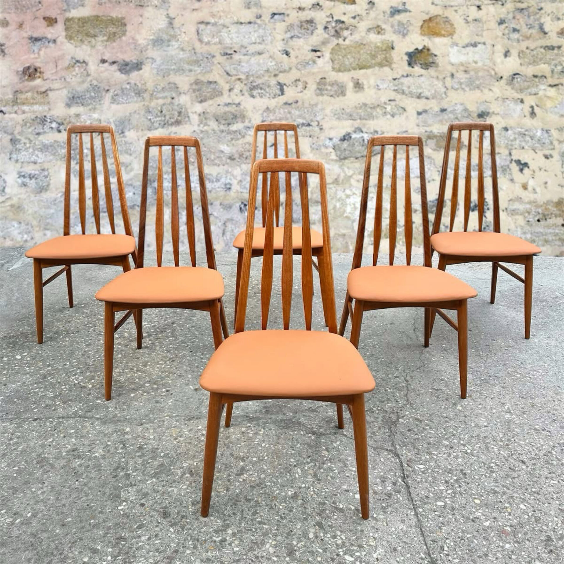 Suite de 6 chaises par Niels Koefoed, 1960