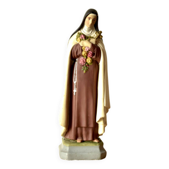 Statue of Saint Therese of Lisieux in plaster - signed Guido Casci - 43 cm