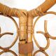 Vintage screen made of bamboo, wicker and leather