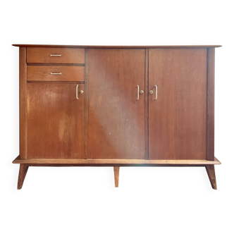 Vintage Solid Wood Sideboard – 60s Style