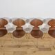 Mid-Century Model 3101 Ant Dining Chairs by Arne Jacobsen for Fritz Hansen, Denmark, 1970s, Set of 4