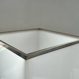 Italian metal table lamp with perspex lampshade, 1970s