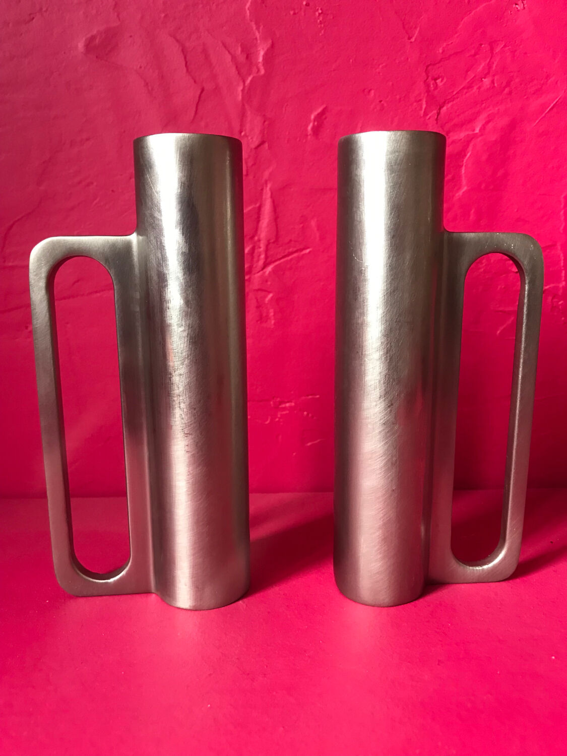 Design candlesticks Arik Levy brushed metal