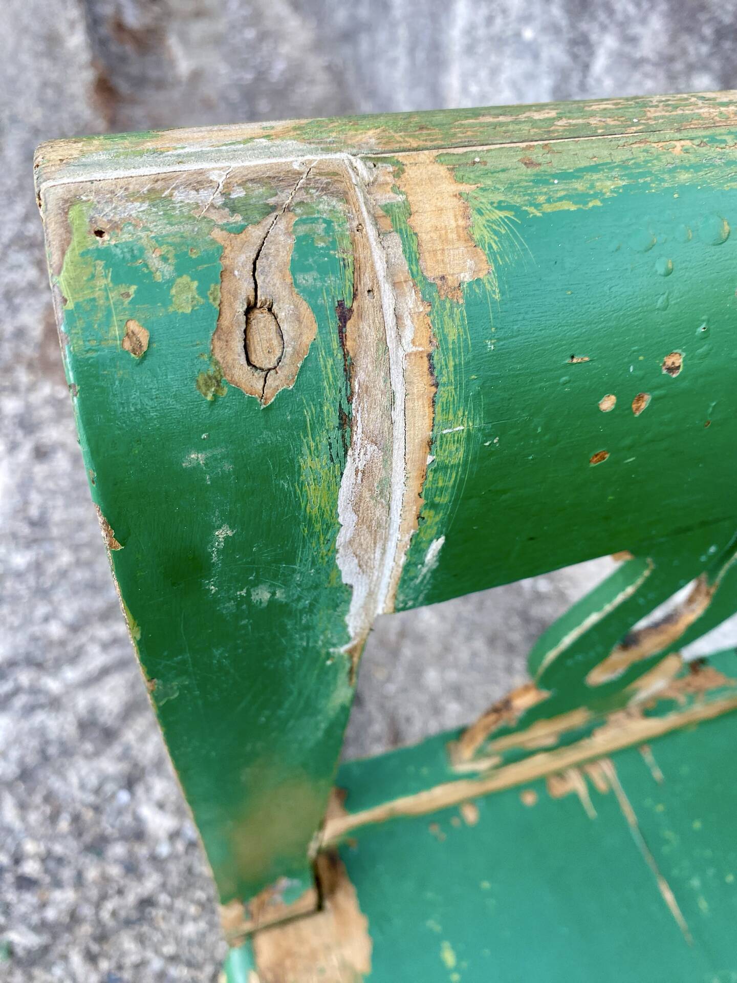 Wooden bench