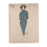 Fashion illustration 1957 by René Gruau