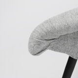 Fauteuil Eva, restauré, années 1960, gris