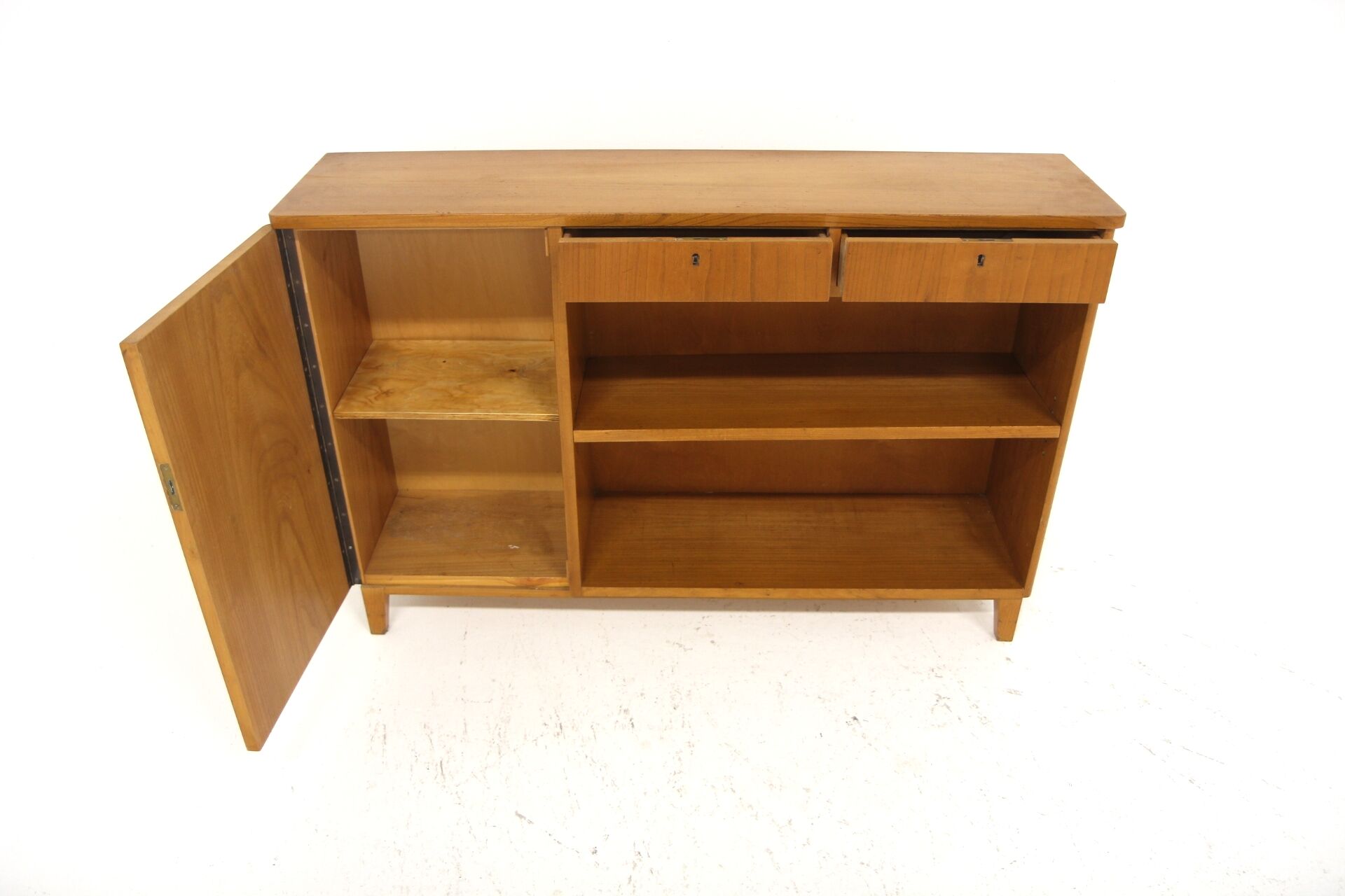 Scandinavian library in elm, Swedish Modern, Sweden, 1930