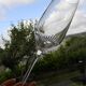 Set of 6 ARQUES crystal champagne flutes. BAVELLA model.