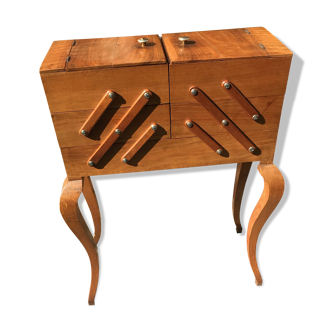Travailleuse art deco en bois