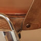 Jomain Baumann chairs, cognac leather seat, circa 1960