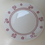 7 dessert plates in earthenware K G de Lunéville Model Danièle