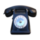 Vintage Baketite black phone 50s/60s