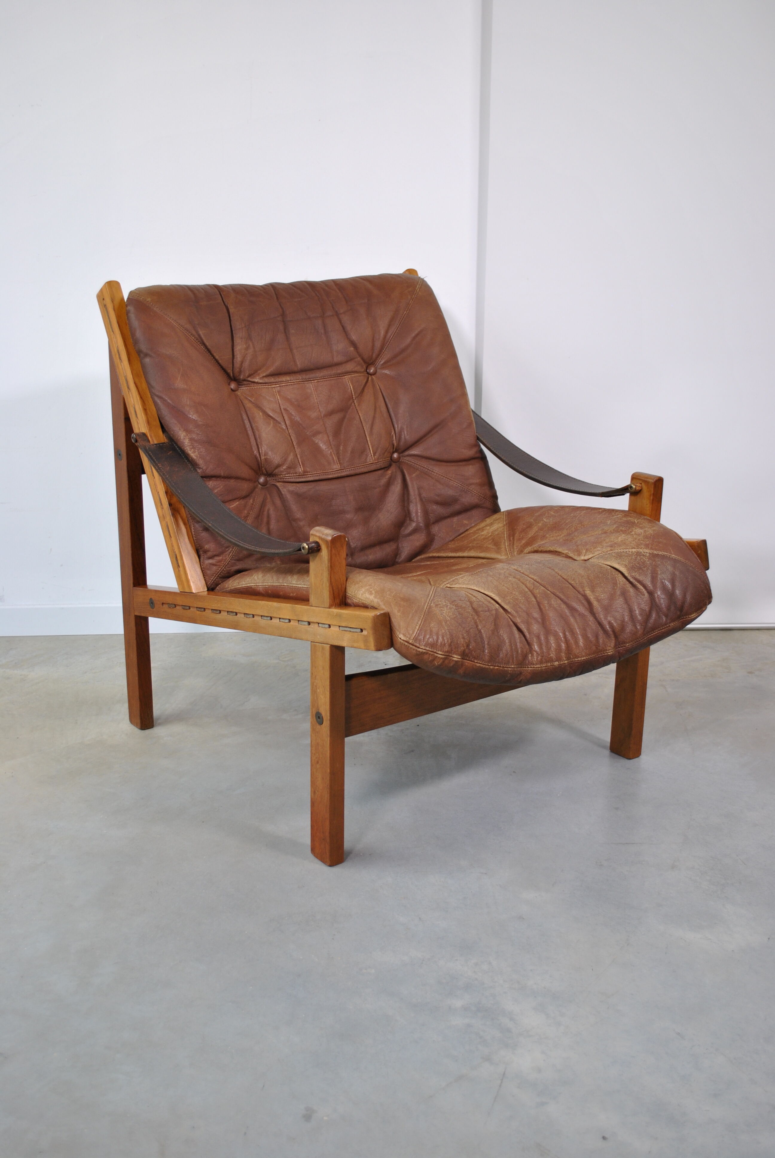 Safari armchair by Torbjörn Afdal for Bruksbo Norwegen 1960.